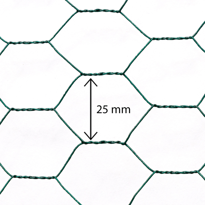 Alambre de pollo barato 1x25m malla 25 mm valla flexible | ID Market