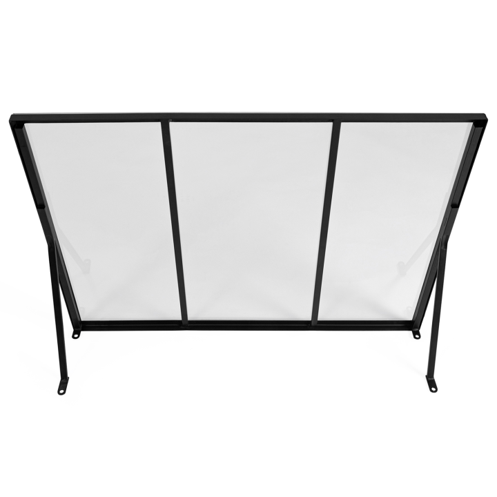 Moderno toldo para puerta de cristal negro 80x113 cm - JOSY | ID Market