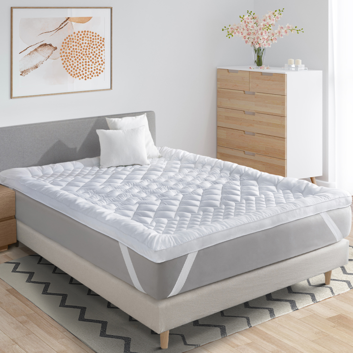 Surmatelas 140x190 CM SACHA 7 zones de confort épais et moelleux 600 gr