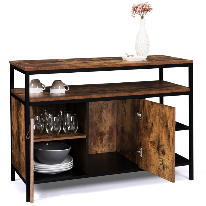 Buffet bas 2 portes 100 cm CHICAGO design industriel