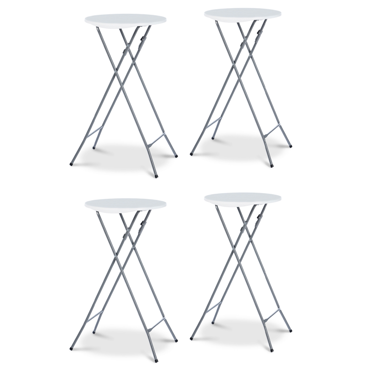 Mesa plegable de pie barata - set de 4 | ID Market