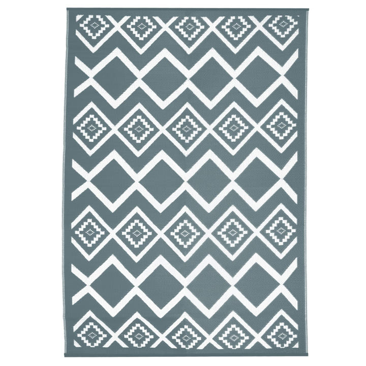 Tapis extérieur MASINKA gris et blanc 180 x 280 CM