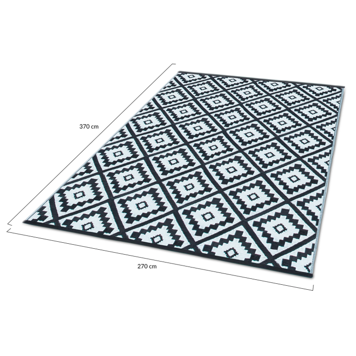 Tapis extérieur BAHAMAS noir 270 x 370 CM