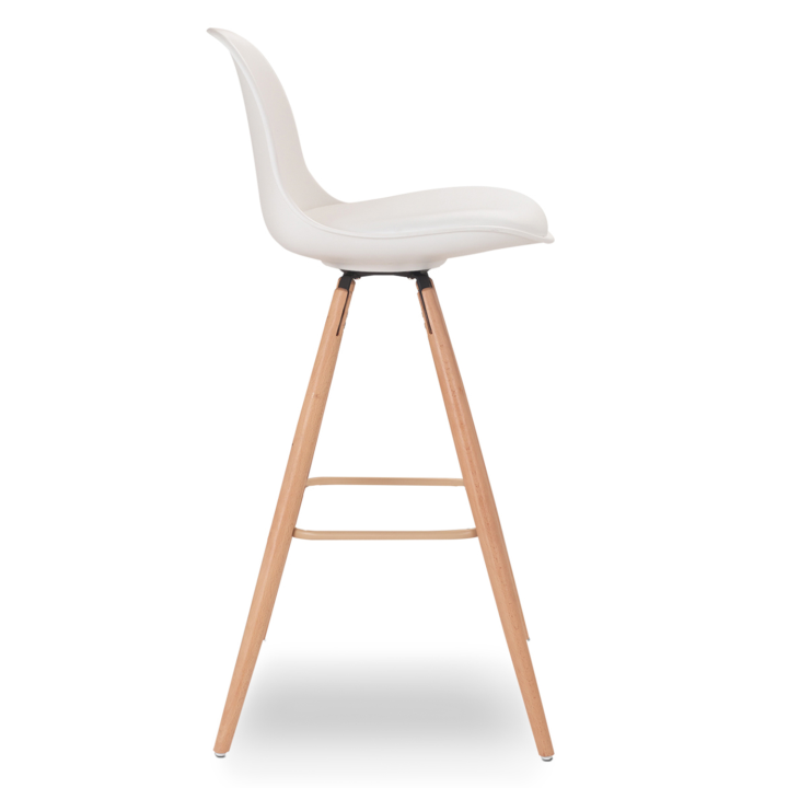 Tabouret de bar SARA blanc en lot X4