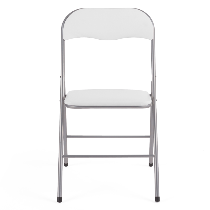 Lot de 6 chaises pliantes KITY blanches en PU