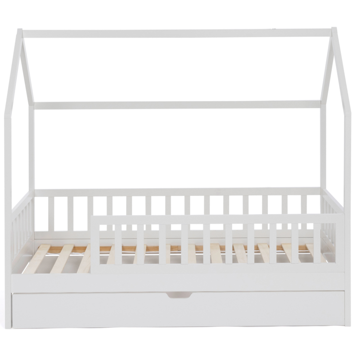 Cabaña infantil cama con cajón 80x160 cm blanco - NEREE | ID Market