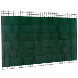 Lamelles PVC souples horizontales rouleau de 35 M vert