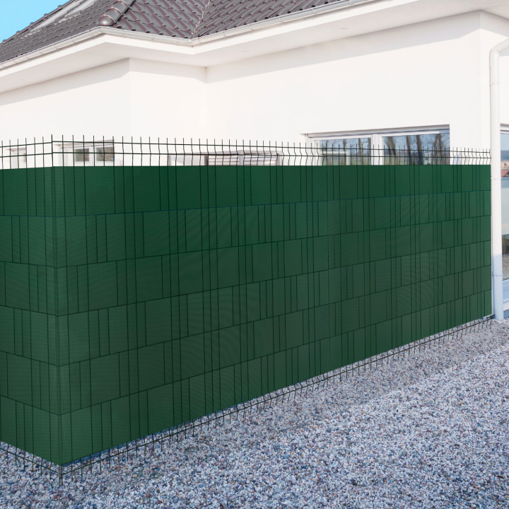 Lamelles PVC souples horizontales rouleau de 35 M vert