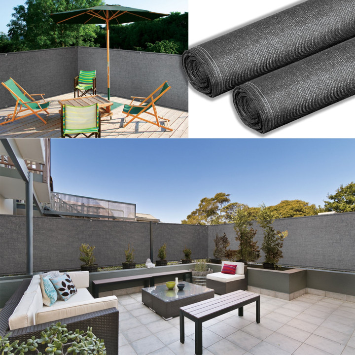 Mosquitera gris 1,8m x 10m blackout 220g m2 | ID Market