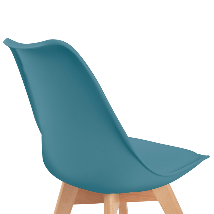 Lot de 6 chaises SARA bleu pastel pour salle à manger