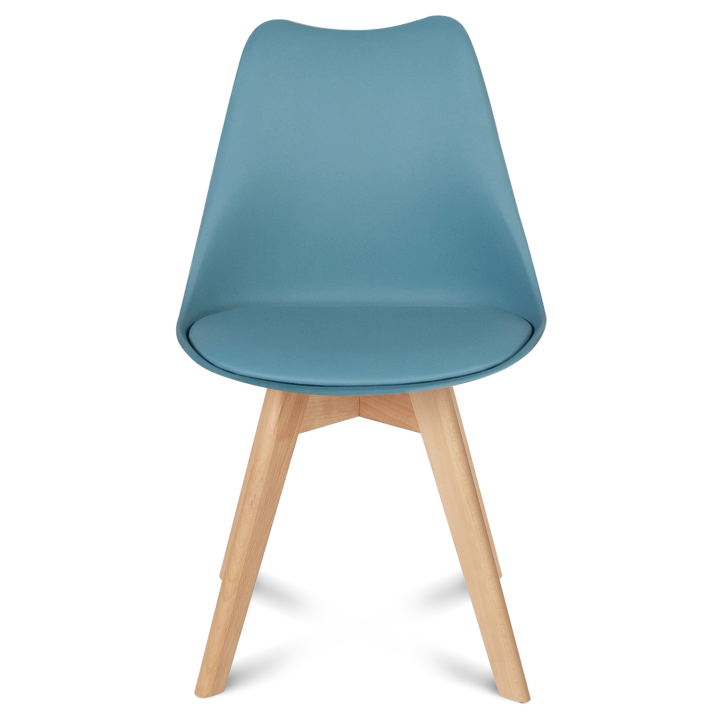 Lot de 6 chaises SARA bleu pastel pour salle à manger