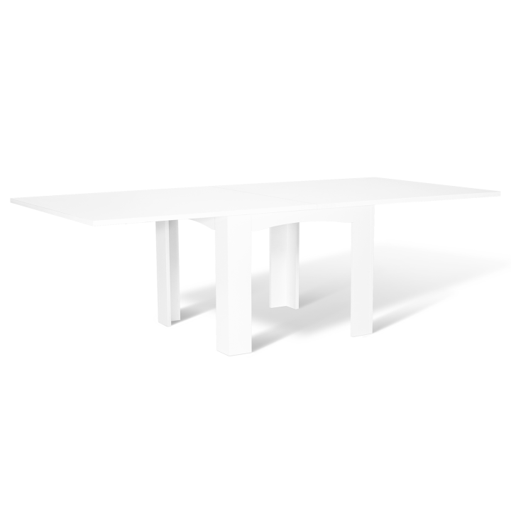 DONA mesa de comedor extensible 6-10 personas blanco 110-220 cm