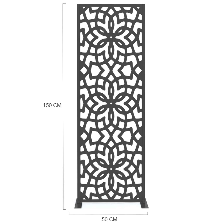 Panel decorativo exterior 150 cm motivo azulejo gris - GRANADA | ID Market