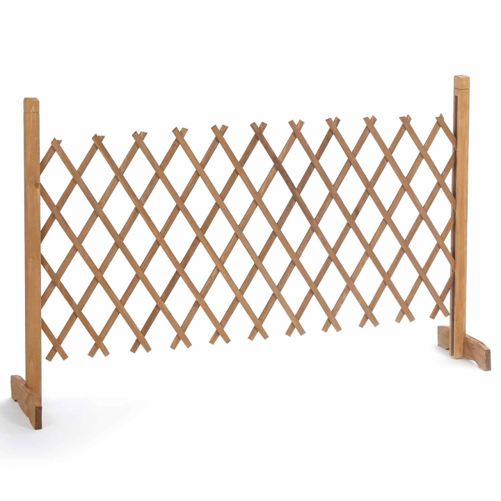 Barrière extensible bois treillis 30 à 150 cm