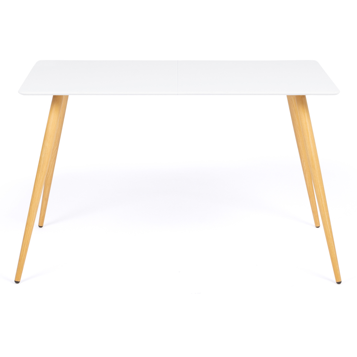 Table à manger scandinave rectangle SARA 6 personnes blanche 120 cm