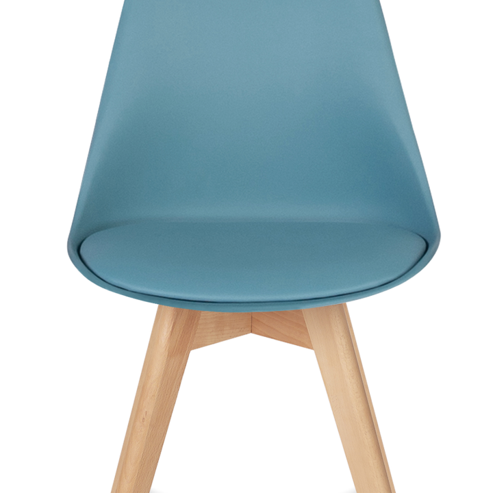 Lot de 6 chaises SARA bleu pastel pour salle à manger