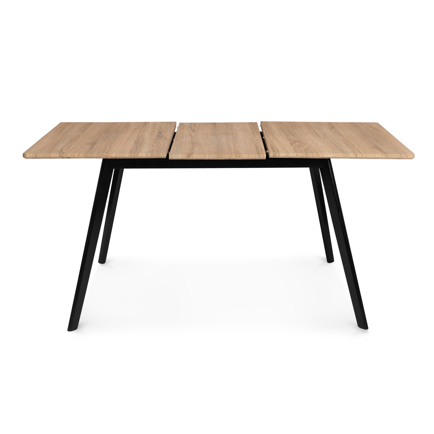 Idmarket Table scandinave extensible INGA 120-160 CM plateau bois pieds  blancs - Comparer avec