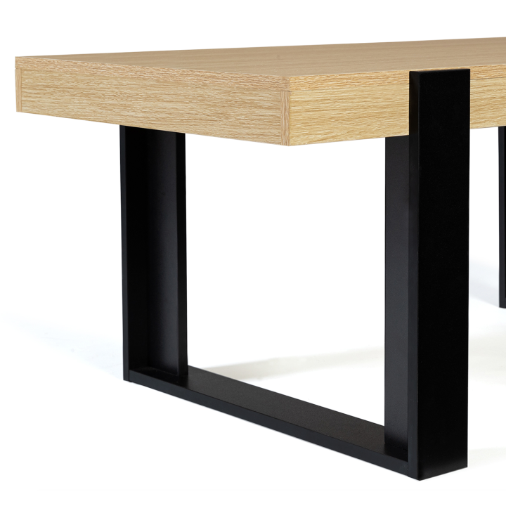 Table basse PHOENIX bois et noir