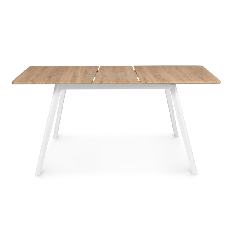 IDMarket - Table scandinave Extensible Inga 4-6 Personnes Blanche 120-160  cm : : Cuisine et Maison