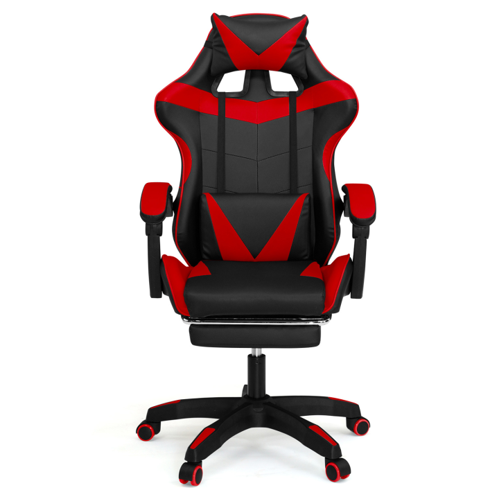 Fauteuil de gaming ALEX réglable noir et rouge