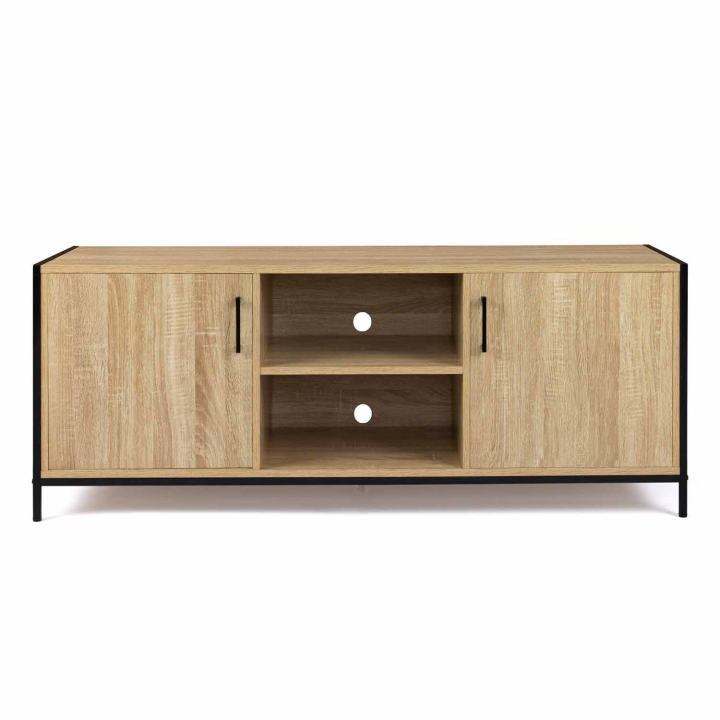 Mueble TV estilo industrial 140 cm 2 puertas - DETROIT | ID Market