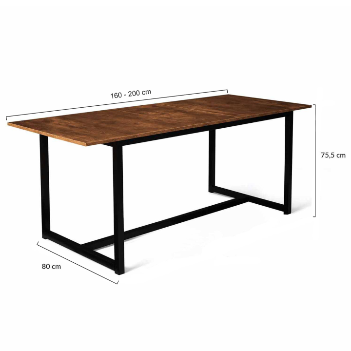 Mesa extensible industrial barata para 8-12 personas - DAYTON | ID Market