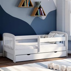 Cama infantil con cajón blanco - LILIA | ID Market