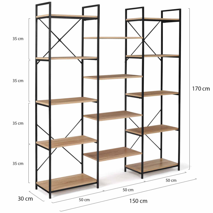 Etagère XXL 14 niveaux DETROIT 170 cm