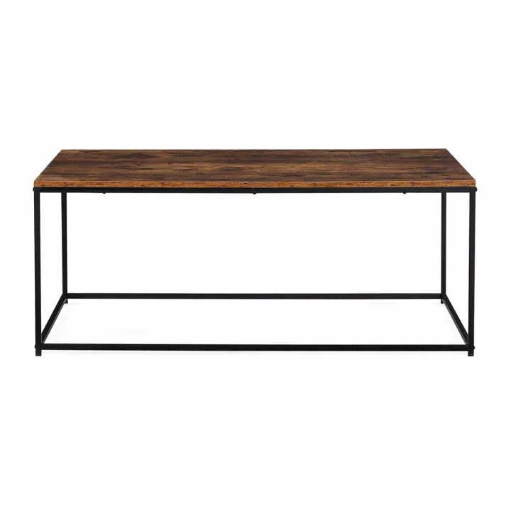 Table basse DAYTON effet vieilli design industriel