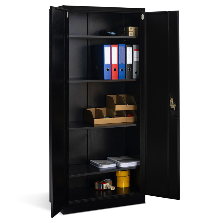 Armoire métallique 80cm 5 niveaux noir