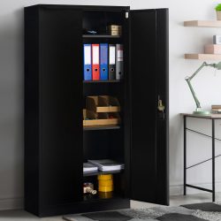 Armoire métallique 80cm 5 niveaux noir