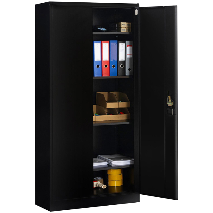 Armoire métallique 80cm 5 niveaux noir