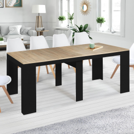 Idmarket Table console extensible TORONTO 10 personnes 235 cm design  industriel - Comparer avec