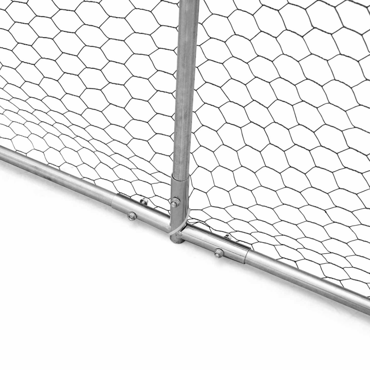 Gallinero 9 m² alambrada 3x3m acero galvanizado