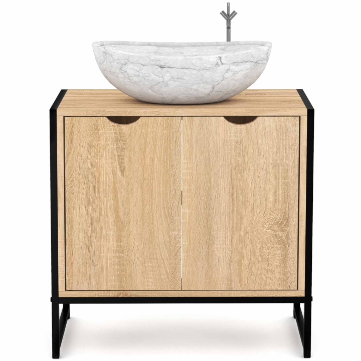 Meuble sous-lavabo salle de bain DETROIT design industriel