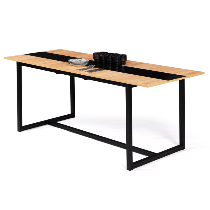 Mesa de comedor industrial extensible para 8-12 personas - DOVER | ID Market