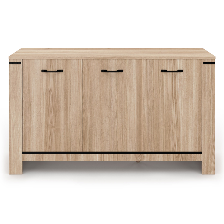 Buffet 140 cm IDAHO 3 portes design contemporain