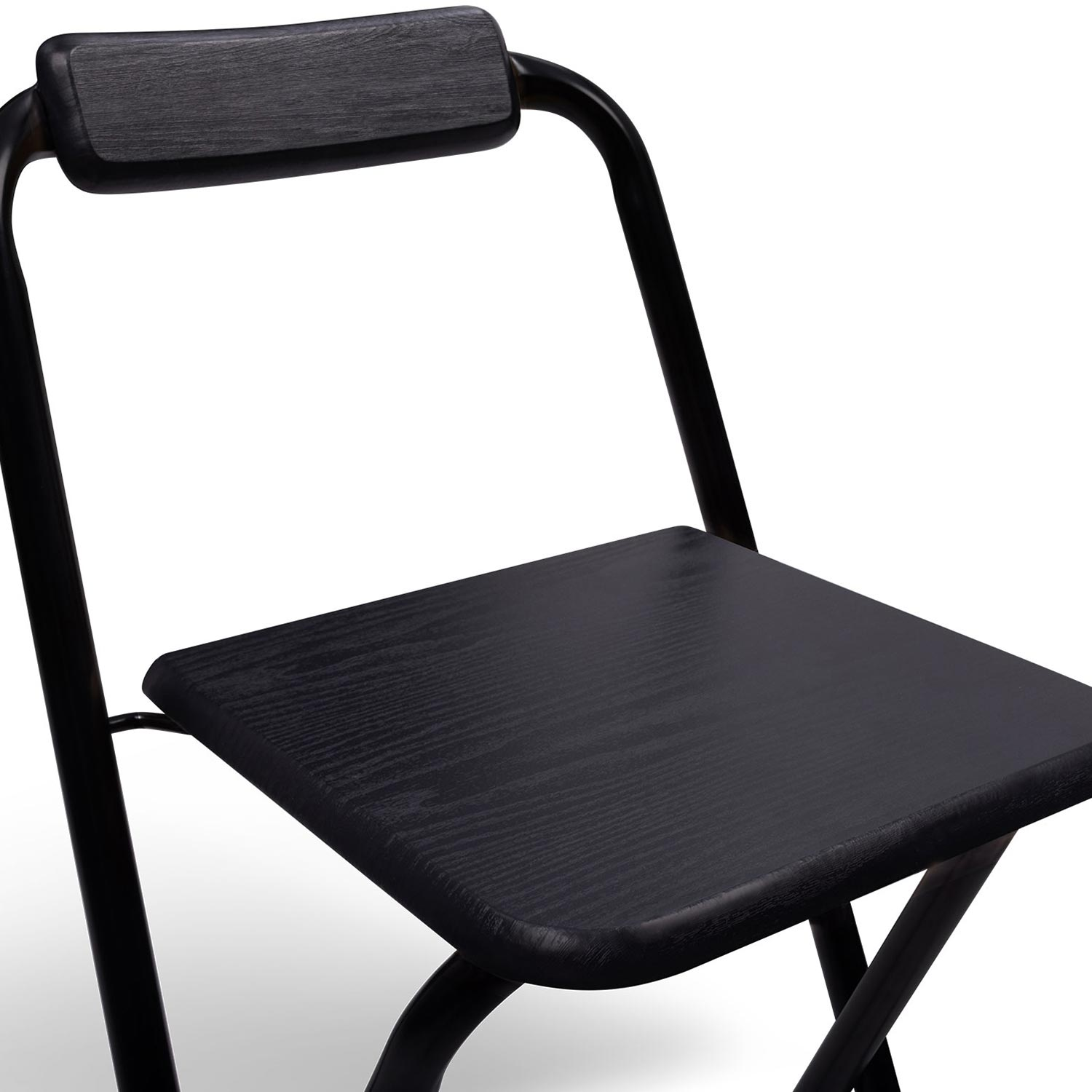 Unknown - Tabouret Pliant Organic Noir PVC - Chaises de jardin - Rue du  Commerce