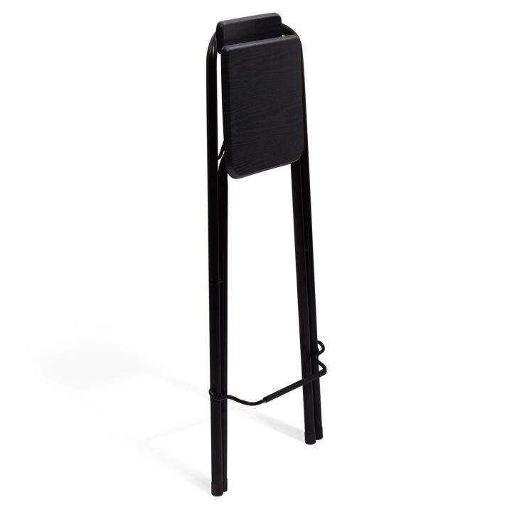 Lot de 4 tabourets de bar pliants DELSON noirs