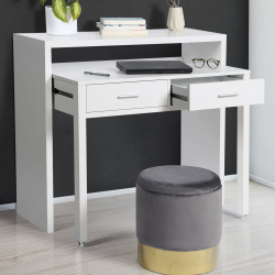 Bureau extensible bois blanc