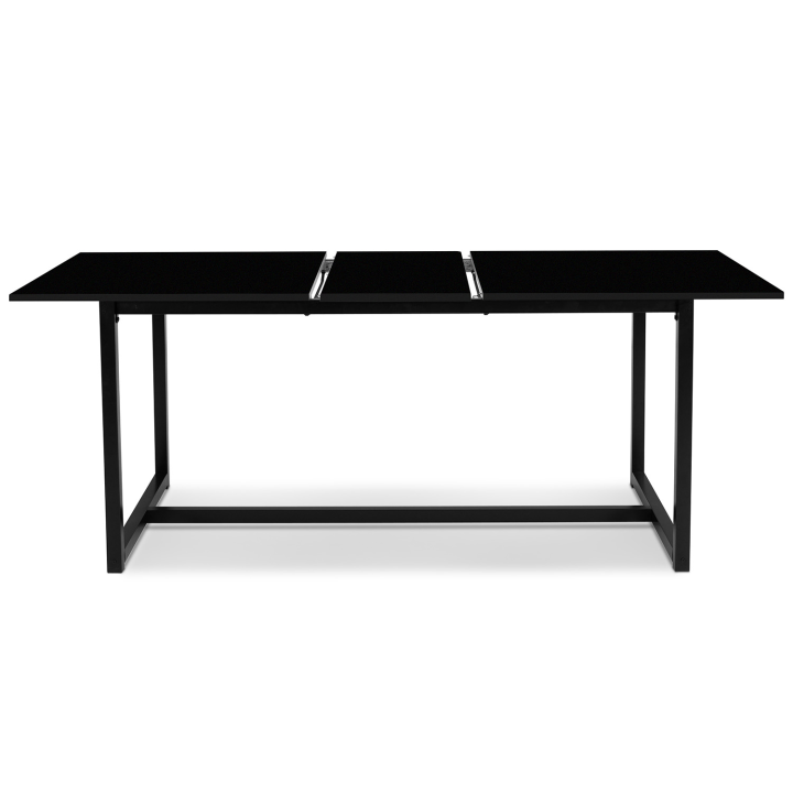 Mesa de comedor extensible negra - DELSON | ID Market