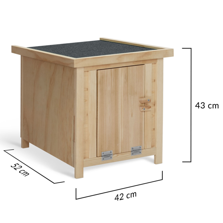 Pondoir pour poules 3 emplacement en bois avec fond