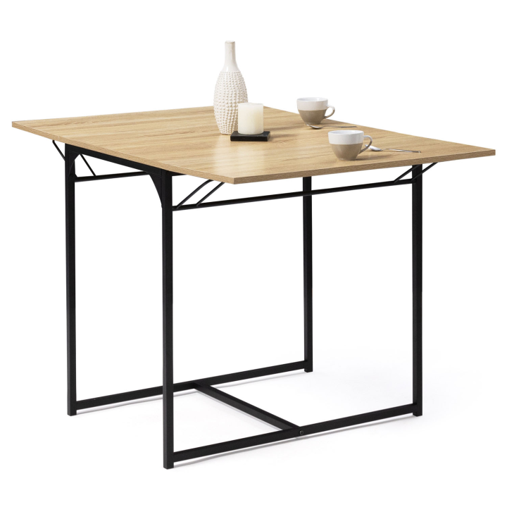 Mesa de comedor industrial extensible 2-4 personas - DETROIT | ID Market