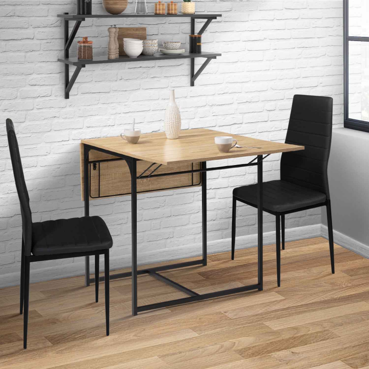 Mesa de comedor industrial extensible 2-4 personas - DETROIT | ID Market