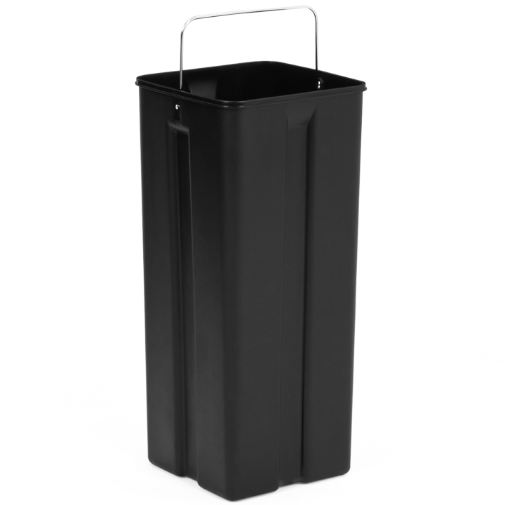 Poubelle de cuisine 2x30L noir tri sélectif 2 seaux