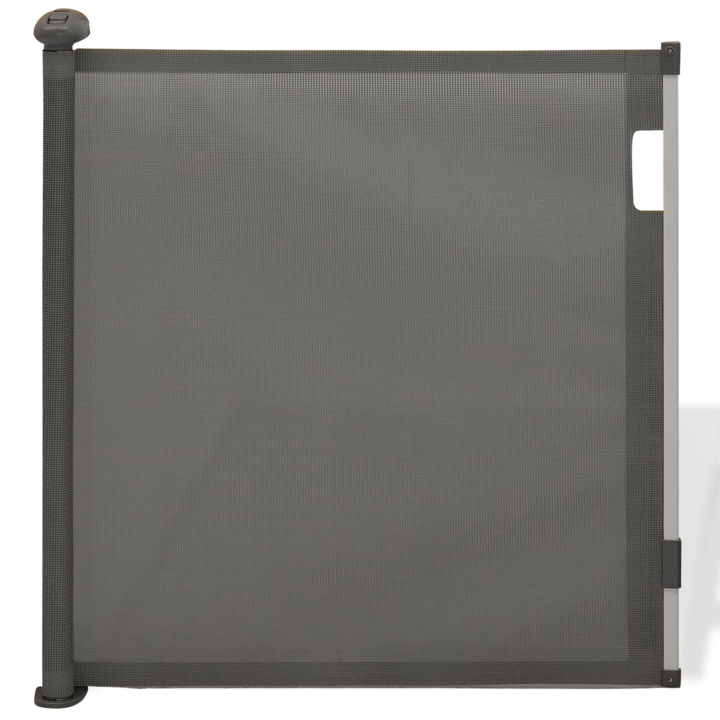 Barrière de sécurité rétractable pour animaux domestique 130 cm gris