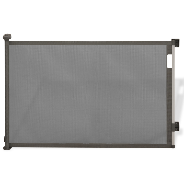 Barrière de sécurité rétractable pour animaux domestique 130 cm gris