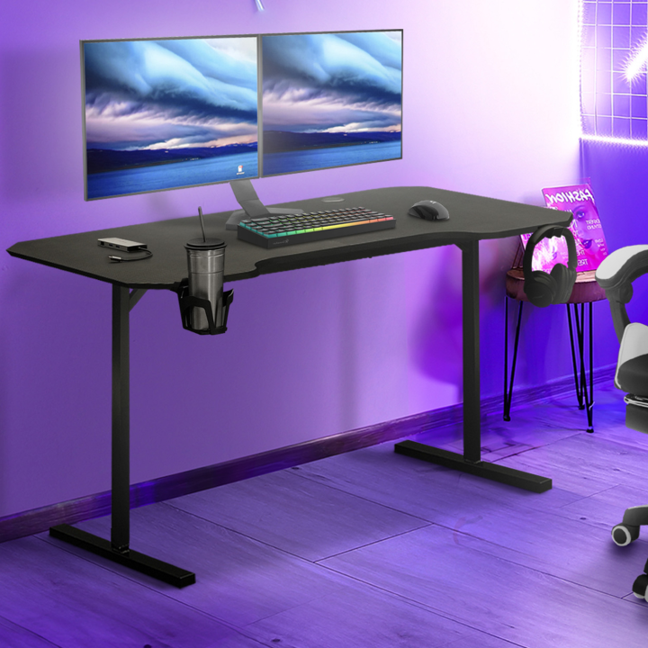 Bureau gamer ALEXIS  - bureau de gaming droit 120 cm