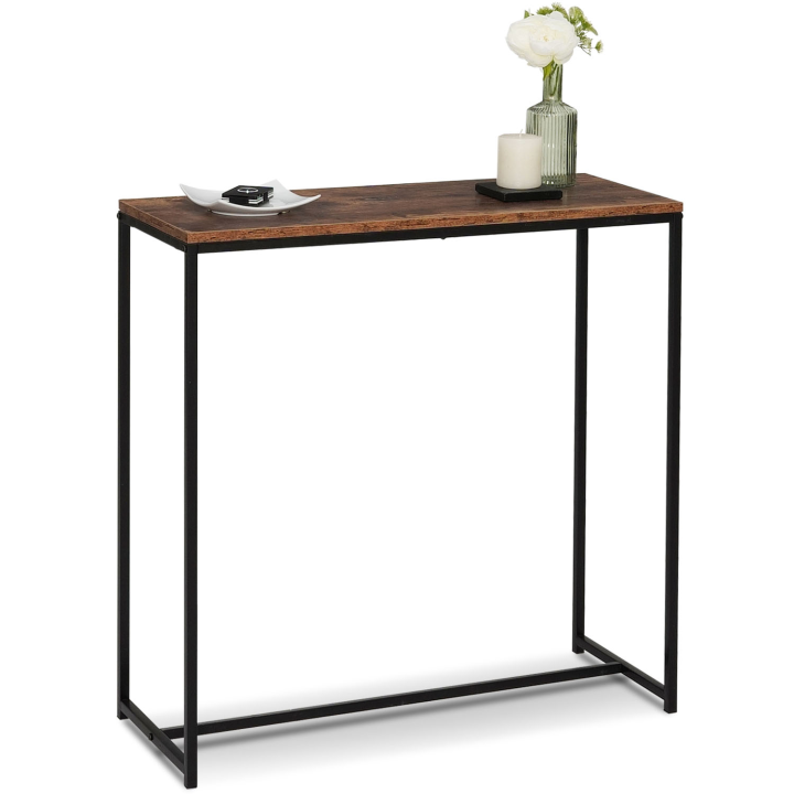 Console DAYTON plateau effet vieilli design industriel