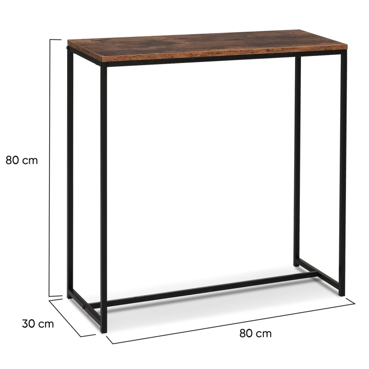 Consola de entrada industrial efecto madera antigua - DAYTON | ID Market